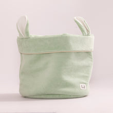 Charger l'image dans la galerie, Panier de rangement - 100% coton OEKOTEX - Green Lily